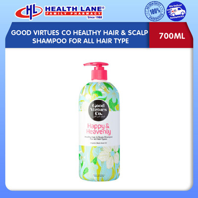 GOOD VIRTUES CO HEALTHY HAIR & SCALP SHAMPOO FOR ALL HAIR TYPE (700ML)